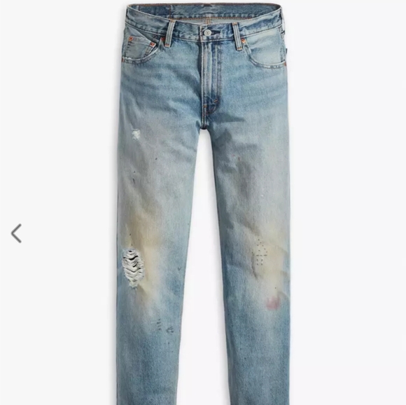 Levi's 550 '92 Relaxed Taper Painted Splatter Distressed Jeans 34x34 - Picture 4 of 16